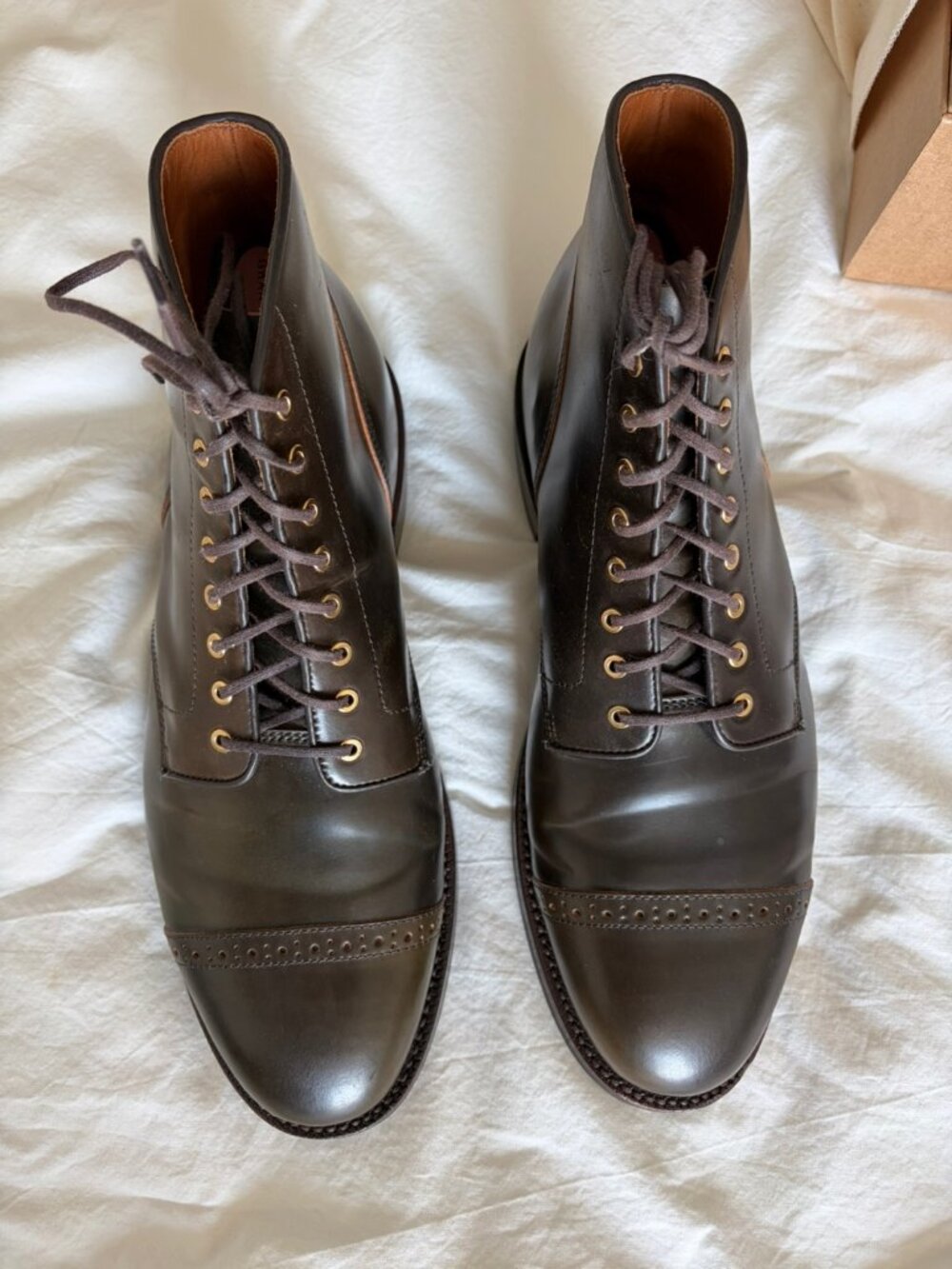 Grant Stone Garrison Boots Maduro Shell Cordovan 10.5 E